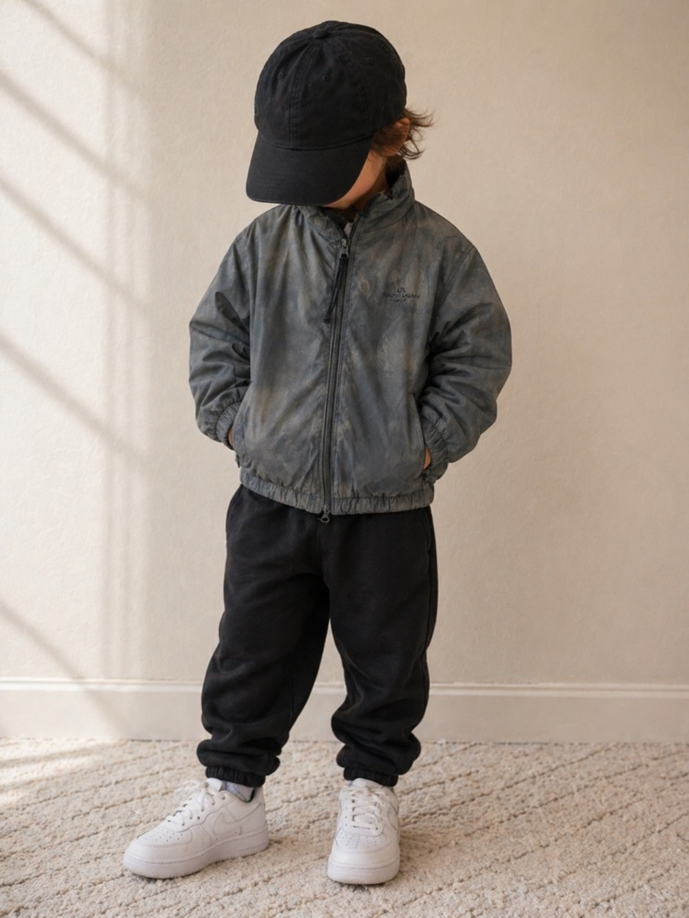 Zara Gray Kids Puffer Jacket